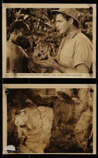 9s548 NABONGA 6 8x10 stills '44 great images of Buster Crabbe, Julie London & fake giant gorilla!