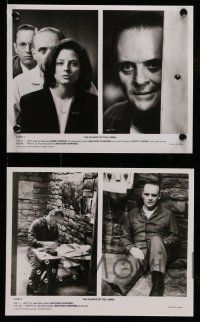 9s785 SILENCE OF THE LAMBS 4 8x10 stills '91 Foster, Hopkins, Glenn, Levine, Heald, split images!