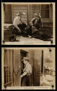 9s671 STRANGER FROM PECOS 5 8x10 stills '43 cowboy Johnny Mack Brown in cool western action!
