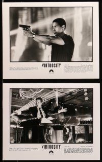 9s198 VIRTUOSITY 16 8x10 stills '95 Denzel Washington, sci-fi, justice needs a new program!