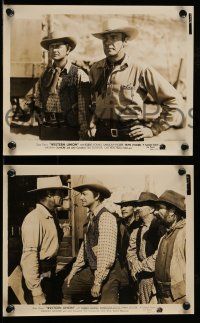9s922 WESTERN UNION 3 8x10 stills '41 Zane Grey, Fritz Lang, Robert Young, Randolph Scott!