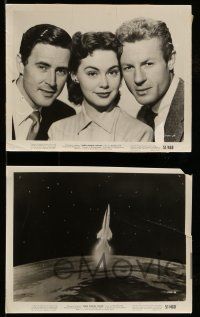 9s813 WHEN WORLDS COLLIDE 4 8x10 stills '51 George Pal classic, 1 w/rocket blasting off to space