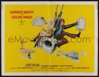 9t002 $ 1/2sh '71 bank robbers Warren Beatty & Goldie Hawn, cool action art!