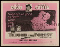 9t036 BEYOND THE FOREST 1/2sh '49 Vidor, nobody's as good as smoking Bette Davis when she's bad!
