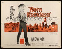 9t048 BORN RECKLESS 1/2sh '59 great full-length image of sexy rodeo cowgirl Mamie Van Doren!
