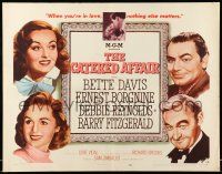9t065 CATERED AFFAIR style A 1/2sh '56 Debbie Reynolds, Bette Davis, Borgnine, pink title design!