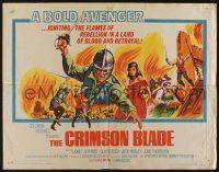 9t071 CRIMSON BLADE 1/2sh '63 Oliver Reed in a land of blood and betrayal, Hammer!