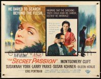 9t116 FREUD 1/2sh '63 John Huston directed, Montgomery Clift, Susannah York, The Secret Passion!