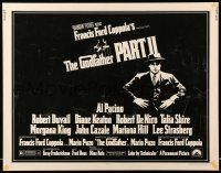 9t137 GODFATHER PART II 1/2sh '74 Al Pacino in Francis Ford Coppola classic crime sequel!