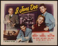 9t165 I JANE DOE style A 1/2sh '48 Vera Ralston & Ruth Hussey, married to John Carroll at same time