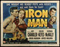 9t173 IRON MAN style A 1/2sh '51 Jeff Chandler in the ring, sexy Evelyn Keyes, boxing!