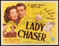 9t214 LADY CHASER 1/2sh '46 Robert Lowery couldn't resist a pretty face, Ann Savage!