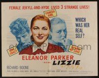 9t239 LIZZIE style A 1/2sh '57 Eleanor Parker is a female Jekyll & Hyde, which was her real self?