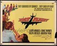 9t249 LOST FLIGHT 1/2sh '70 Lloyd Bridges, Anne Francis, they lived by fear!