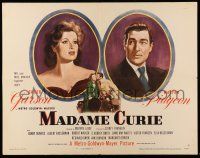 9t256 MADAME CURIE style A 1/2sh '43 historical scientist Greer Garson, Walter Pidgeon