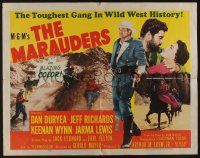 9t268 MARAUDERS style B 1/2sh '55 Dan Duryea and the toughest gang in Wild West history!