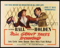 9t276 MISS GRANT TAKES RICHMOND style B 1/2sh '49 Lucille Ball about to whack William Holden!