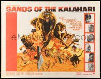 9t333 SANDS OF THE KALAHARI 1/2sh '65 strangest adventure man has ever seen, cool Frank McCarthy art