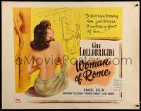 9t413 WOMAN OF ROME 1/2sh '56 love was sexy Gina Lollobrigida's profession but men were her career!