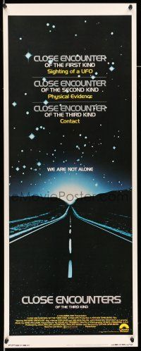 9t521 CLOSE ENCOUNTERS OF THE THIRD KIND int'l insert '77 Steven Spielberg sci-fi classic!