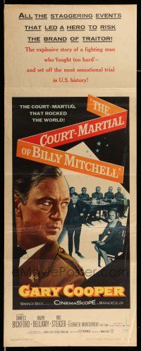 9t530 COURT-MARTIAL OF BILLY MITCHELL insert '56 c/u of Gary Cooper, directed by Otto Preminger!