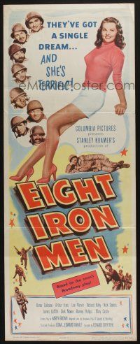 9t553 EIGHT IRON MEN insert '52 World War II soldiers & sexy full-length Mary Castle!