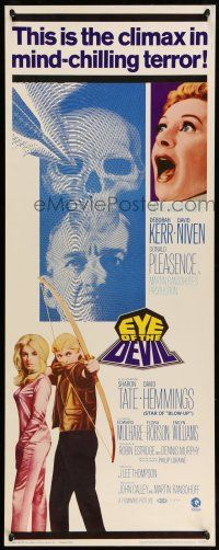 9t560 EYE OF THE DEVIL insert '67 Deborah Kerr, David Niven, Sharon Tate, mind-chilling terror!