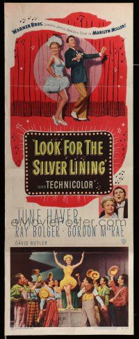9t663 LOOK FOR THE SILVER LINING insert '49 June Haver & Ray Bolger dancing, Gordon MacRae!
