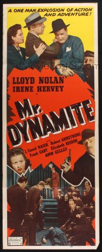 9t695 MR DYNAMITE insert R50 Lloyd Nolan is a one-man explosion of action, Irene Hervey