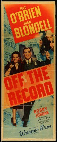9t722 OFF THE RECORD insert '39 newspaper reporters Pat O'Brien & Joan Blondell!