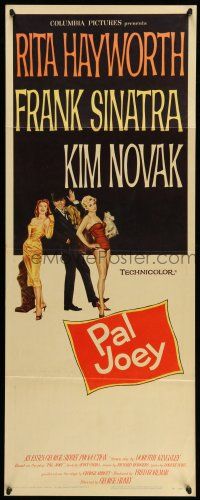 9t733 PAL JOEY insert '57 art of Frank Sinatra with sexy Rita Hayworth & Kim Novak!
