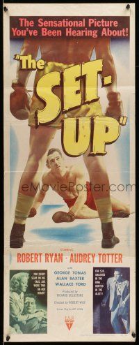 9t770 SET-UP insert '49 great image of boxer Robert Ryan fighting in the ring, Robert Wise!