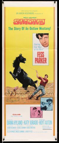 9t777 SMOKY insert '66 Diana Hyland, art of Fess Parker taming wild outlaw mustang!