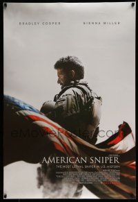 9w045 AMERICAN SNIPER int'l advance DS 1sh '14 Eastwood, Bradley Cooper as legendary Chris Kyle!