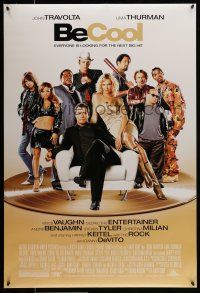 9w077 BE COOL DS 1sh '05 John Travolta, Uma Thurman, Danny Devito, Christina Milian, Dwayne Johnson