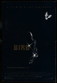 9w084 BIRD 1sh '88 directed by Clint Eastwood, biography of jazz legend Charlie Parker!