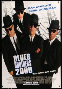 9w100 BLUES BROTHERS 2000 advance DS 1sh '98 Dan Aykroyd, John Goodman, John Landis directed!
