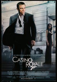9w116 CASINO ROYALE advance 1sh '06 Daniel Craig as James Bond & sexy Eva Green!