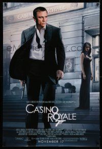 9w117 CASINO ROYALE advance DS 1sh '06 Daniel Craig as James Bond & sexy Eva Green!