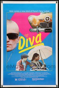 9w198 DIVA 1sh '82 Jean Jacques Beineix, Frederic Andrei, a new kind of French New Wave!
