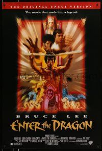 9w220 ENTER THE DRAGON DS 1sh R97 Bruce Lee kung fu classic, the movie that made him a legend!