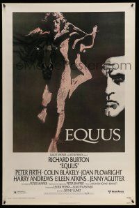 9w226 EQUUS 1sh '77 Richard Burton, Peter Firth, a crime of passion!