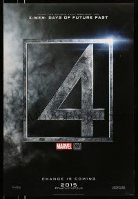 9w242 FANTASTIC FOUR style A teaser DS 1sh '15 Marvel, Miles Teller, Kate Mara, change is coming!