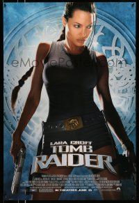 9w408 LARA CROFT TOMB RAIDER advance 1sh '01 sexy Angelina Jolie, from adventure video game!