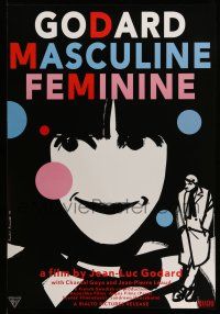 9w472 MASCULINE-FEMININE 1sh R05 Jean-Luc Godard's Masculin, Feminin: 15 Faits Precis, Kimura art!