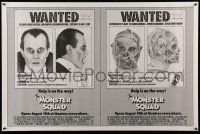 9w502 MONSTER SQUAD advance 1sh '87 wacky mugshot images of Dracula & the Mummy!