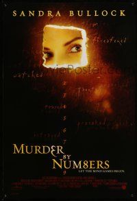 9w511 MURDER BY NUMBERS 1sh '02 Sandra Bullock, Ben Chapin, let the mind games begin!