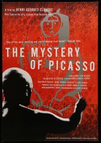 9w518 MYSTERY OF PICASSO 1sh R00 Le Mystere Picasso, Henri-Georges Clouzot & Pablo!