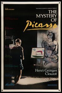 9w519 MYSTERY OF PICASSO 1sh R86 Le Mystere Picasso, Henri-Georges Clouzot & Pablo!