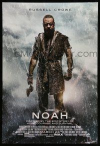 9w534 NOAH advance DS 1sh '14 cool image of Russell Crowe in the title role!